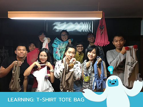 LEARNING: T-SHIRT TOTE BAG