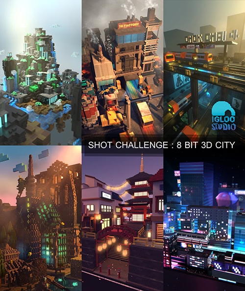 SHOT CHALLENGE: 8 BIT 3D CITY