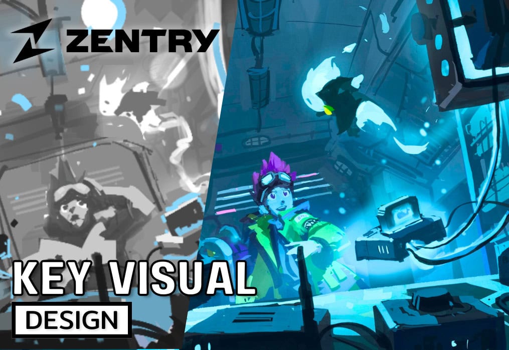 “Zentry” Key Visual Design